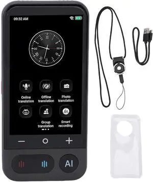 Yoidesu Language Translator Device, 4 Inch Touchscreen AI Translator with 139 Online and 20 Offline Languages, Photo Translation + WiFi for Travel and Business