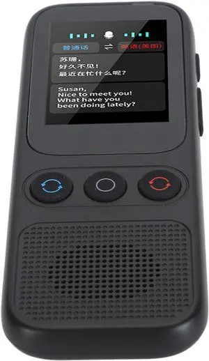 Language Translator Device, AI Smart 138 Online Translation Languages Translator, Noise Reduction Instant Translator, Wi Recording Online Offline Voice Translator
