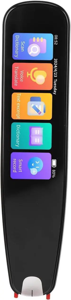 Translator Pen, Translator Pen Reading Tool for Dyslexia, OCR Scanning Device, 135 Languages Voice Translation, Translator Smart Pen with 4.0in Touch Screen, for Students Travelers