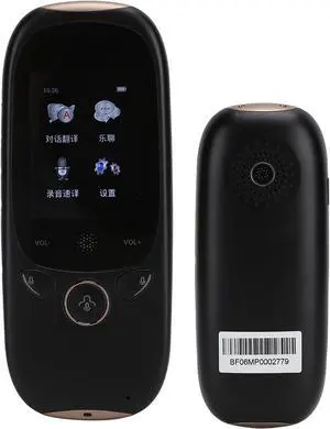 K1 Smart Voice Translator 45 Languages 2.0 Inch Touch Screen Translation Machine 4.0BT WiFi Long Battery Life Mini (Black)