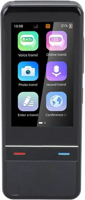 Language Translator Support 139 Languages Two Way Real Time Accurate Offline Recording Photo Voice Translation Device with HD Touchscreen for Travel