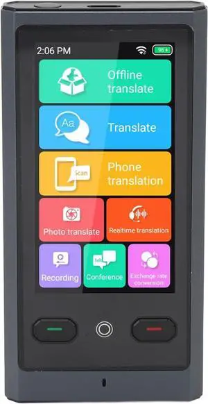 Translator Device, Smart Voice Translator Language Translator Device Translation Device with 3 Inch Touchscreen 138 Languages Online 15 Languages Offline 2 Way Real Time