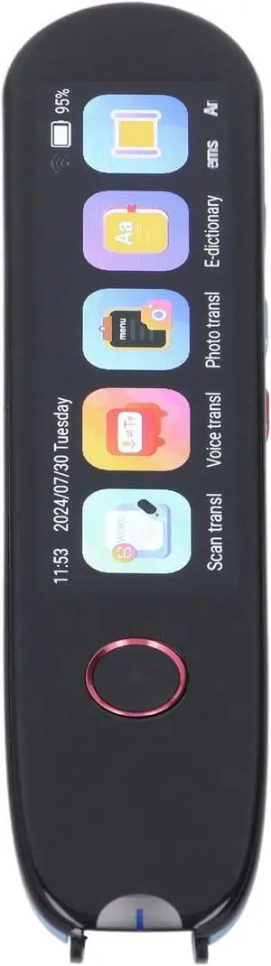 Scan Reader Pen, 3.5 Inch Screen, Noise Reducing Recording with 5MP HD Camera for Multilingual Text Translation