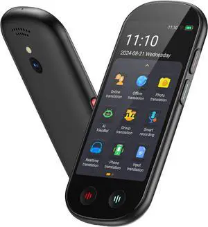 Language Translator Device No WiFi Needed, Upgraded ChatGPT Ai Translator, 150+ Languages Instant Two Way Translator Device, Offline/Recording/Photo/Voice Translation Real Time for Business Learning