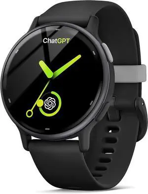 AI ChatGPT Translator Watch, Fitness Tracking, Heart Rate & Sleep Monitor, OLED Display, Titanium Alloy IP68 Waterproof, Multi-Sport Modes, Black