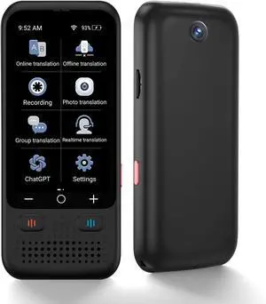 Language Translator Device, Upgraded ChatGpt AI Translator No WiFi Needed, 138 Languages Two Way Real-Time Voice Translation, Offline&Recording&Photo Translation for Travel Business Learning