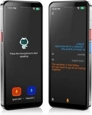 Language Translator Device, 5.5" High-end Upgraded Ai Translator No WiFi Needed, Support 150 Languages, Two Way Real-Time Voice Offline Recording Premium Translator Device for Business Travel