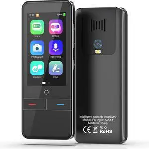 Language Translator Device, High Accuracy Portable Real-Time Two Way Instant Translator, 139 Languages Offline Online Interpreter Voice Text Photo Translation for Travelling Learning Business