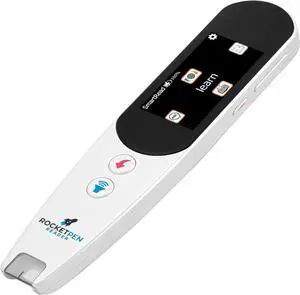 Rocket Pen Reading Tutor + Case - Use Its Six Learning Aids to Make Reading Your New Super Power. Plus: Scan Phone or Tablet Screen to Hear Scanned Text. Self-Contained, No PC Needed
