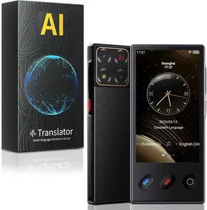 Language Translator Device 2025, AI & ChatGPT & No WiFi Needed, Real-Time Two Way Voice/Photo Translation, 148+ Languages Offline/Online, Portable for Business, Learning & Global Travel