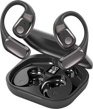 AI Translation Earbuds Real Time, 3-in-1 Translator Earbuds 164 Languages & Accents, Audifonos Traductores Inglés Español,Open Ear Wireless Headphones with Charging Case fit iOS & Android Black