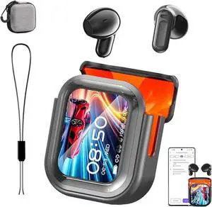 NE20 Translation Earbuds, NE20 Bluetooth 5.4 Earphones LED Display High Fidelity Waterproof Wireless Earphones, 140 Language Ai Translation Earbuds Real Time, for Travel, Business, Learning (Black)