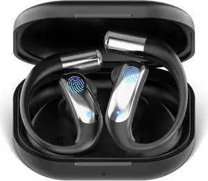 AI Language Translator Earbuds, 4-in-1 OWS Real Time 144 Languages and Accents Translation Earbuds, Audifonos Traductores Inglés Español Translation Device for Travel Business Learning, Black