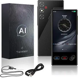AI Language Translator Device, 2025 Real Time Translator Device, Instant Translator with 148 Languages/ChatGPT/Photo Translator for Business, Learning, Travelling