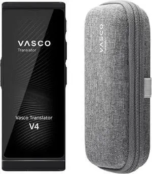 Vasco V4 Language Translator Device with Free Lifetime Internet in Almost 200 Countries + Vasco Translator V4 Protective Case