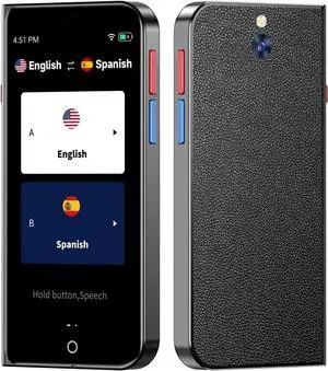 Language Translator Device, ChatGpt AI Translator, Instant Two-Way Voice Translation in 139 Languages, No WiFi Needed Real-Time Translation, Voice/Photo/Recording/Offline for Business Study Travel