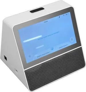 Language Translator Device with 7 Inch Dual Touchscreen, 2 Way Voice Portable Translator Device with 121 Languages, Wired Desk Translation Device with Pickup Remote for Business