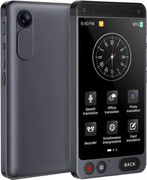 2025 Language Translator Device, Support 142 Languages and Accents, Two Way Real-Time Voice Translation, Online/Offline/AI/Voice/Photo Translation for Travel, Learning and Business, 2000mA