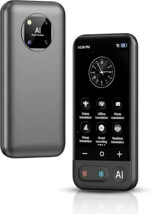 2025 Smart Voice Translator Device - 0.5s Real-Time Translation, 99.9% Accuracy | 150+ Languages Online/Offline | 1500mAh Long Battery (5-7H) for Travel & Business