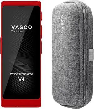 Vasco V4 Language Translator Device with Free Lifetime Internet in Almost 200 Countries + Vasco Translator V4 Protective Case