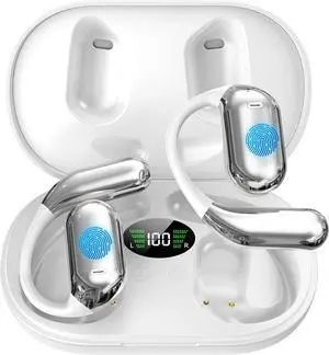 AI Translation Earbuds Real Time, 144 Language Translator Earbuds 3-in-1 Translation Headphones, HF Sound, Spanish/English Audífonos Traductores for Travel Business Learning with Charging Case (White)
