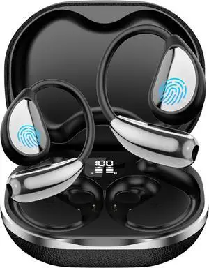AI Language Translator Earbuds, OWS Real-Time 3-in-1 Translation Earbuds 144 Languages & Accents, Translation Device for Travel Business Learning (Black)