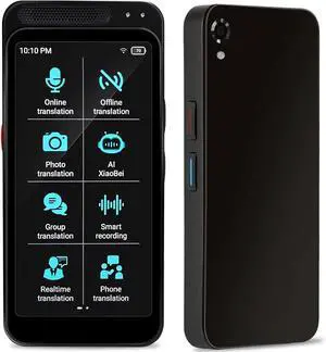 AI Language Translator Device with Offline Voice and Photo Translation, Supports 139 Languages, No WiFi Needed, High Accuracy Instant Real Time Translator with ChatGPT for Travel and Business