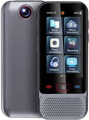 AI Language Translator Device, 2025 Real-Time Instant Translator with 142 Languages, Online/Offline/AI/Voice/Photo/Recording Translation, Portable Translator Device for Travel, Business, Learning