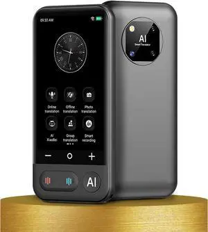 Souroyea AI Language Translator Device - Real Time AI Robot Role Play Chat Travel Tool Support 150 Languages, Online/Offline&Recording&Photo Simultaneous Voice Translation, 4.7" HD Digital Screen
