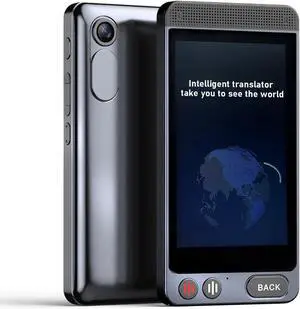 2025 Latest Language Translator Device, Instant Translator for 142 Languages, AI-Powered/Offline/Recording/Photo Translation 4" Touchscreen Translator Device for Business, Travel, Learning