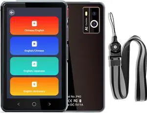 Language Translator Device No WiFi Needed, 2024 Two-Way AI Voice Translator for All Languages and Accents, 139+ Language Online Translation, 4" HD Offline/Photo Translation for Travel