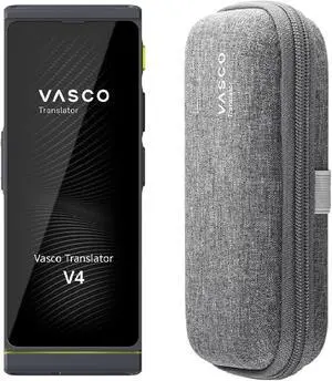 Vasco V4 Language Translator Device with Free Lifetime Internet in Almost 200 Countries + Vasco Translator V4 Protective Case