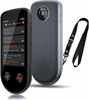 Language Translator Device, Language Translator Two Way with Voice/Offline/Photo 137 Languages, Translator Device No WiFi Needed, Real-Time Portable AI Translator for Travel Learning Business