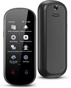 Language Translator Device, Two Way Real-Time Voice Translation, Support 137 Languages, Accurate Offline&Recording&Photo Instant Translation with 3 HD Inch Touch Screen for Learning Travel Business