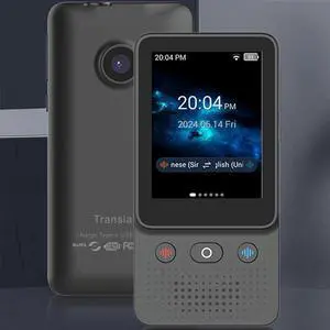 AI Language Translator Device, Two Way Real Time Voice Translation with 138 Languages, WiFi Translator with Recorder, Portable for Travel Business Learning