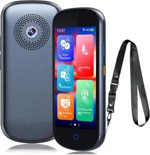 Language Translator Device No WiFi Needed Two-Way Voice Translation Device in 137 Languages & Accents 4" HD Portable Real Time Online/Offline/Photo/Text Translation for Travel Business(Grey)