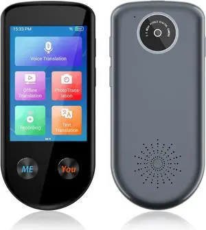 FLEXMAN Language Translator Device, 130+ Languages Instant Two Way Translator, 3.5Inch Touchscreen Portable Rechargeable Face to Face Translator for Business Learning Travel