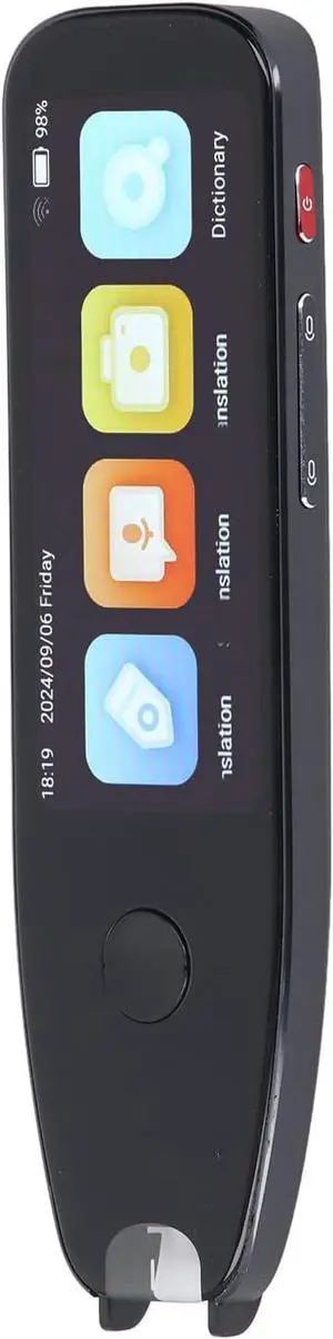 Smart Scan Reader Pen, Offline Online 3.46 Inch Screen 134 Language Support Portable 2 Way Translation with Multifunctional Dictionary, Recording for Learning Working Sessions Smart Scan Reader Pen, Offline Online 3.46 Inch Screen 134 Language Support Portable 2 Way Translation with Multifunctional Dictionary, Recording for Learning Working Sessions