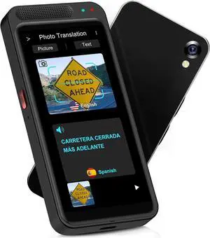 AI Language Translator Device - ChatGPT Translator No WiFi Needed, Support 139 Languages, Voice, Text, Photo Translation, Real Time Translator for Travel Business Learning