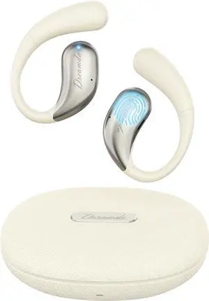 AI Translator Earbuds, TWS Translator Earphone Support 144 Languages, 3-in-1 OWS Translation Earbuds for Travel and Business International Students, Milky White