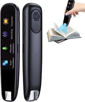 Scan Reader Pen, Scan Translator Pen with 112 Langage, 2.23" Digital Text to Sp Device, Reading Pen for Dyslexia, Instant Voice Translator for Learning Travel and Business Communications Scan Reader Pen, Scan Translator Pen with 112 Langage, 2.23" Digital Text to Sp Device, Reading Pen for Dyslexia, Instant Voice Translator for Learning Travel and Business Communications