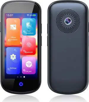 Language Translator Device, 2024 Two Way Real-Time Voice Translator 4" HD Translator Device No WiFi Needed with Online/Offline/Photo/Text Translation Instant Translator with 137 Languages (Light Grey)