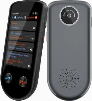 Language Translator Device, Language Translator Two Way with Voice/Offline/Photo 137 Languages, Translator Device No WiFi Needed, Real-Time Portable AI Translator for Travel Learning Business