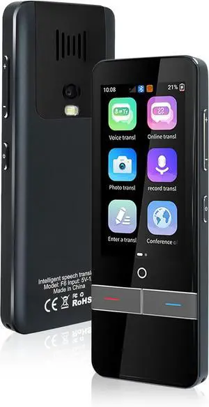 Language Translator Device Two Way Instant Voice Translation, 139 Languages, Offline Recording Photo Instant Translation for Travel Business