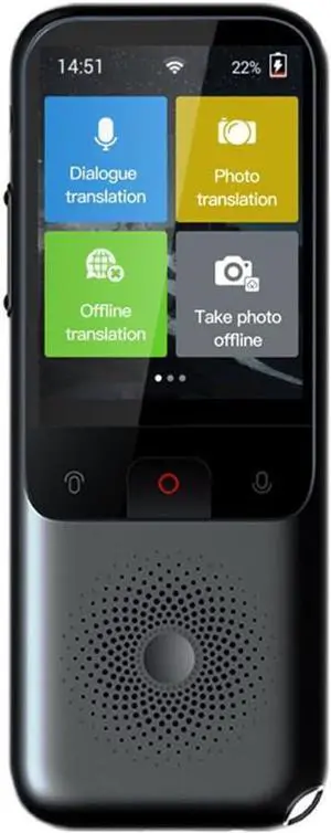 Portable Translator Device, 138 Languages Real Time Translation, Instant Photo and Voice Translation, Sturdy, for Travelers and Business Professionals