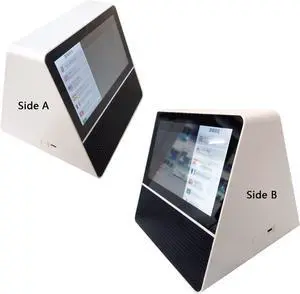 NICHOY Double Screen Translator,7In Dual Screen Real Time Language Two-Way Translation of 53 Languages for Hotel, Business,Multilingual Translator(Color:White,Size:7in)