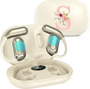 AI Translation Earbuds Real Time, 144 Language Translator Earbuds with APP Compatible with iOS & Android, Bluetooth Headphones Translating Device for Travel Business and Learning, Cream-S