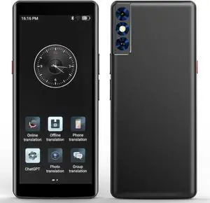 Language Translator Device, Two Way Real-Time Voice Translation, Support 139 Languages with 5.5 HD Inch Touch Screen, and Accents with WiFi/Offline/Photo Support for Travel, Learning and Business