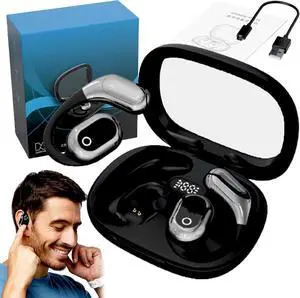Hiwered Ai Voice Translation Bluetooth Earbuds, Ai Translation Earbuds Real Time, Language Translation Earbuds, Wireless Bluetooth Translation Earbuds, HD Sound, Long Battery Life (Black)