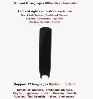 Smart Voice Translator Pen, Reading Pen for Dyslexia, Support 8 Languages Offline Translation 113 Languages Translator Device Dictionary Pen Smart Voice Translator Pen, Reading Pen for Dyslexia, Support 8 Languages Offline Translation 113 Languages Translator Device Dictionary Pen